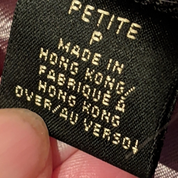 𝅺dana Buchman Petite Vintage Made in Hong Kong Wool Jacket Embroidered Size 8P - Picture 8 of 9